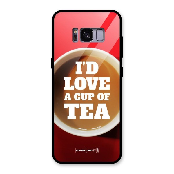 Cup of Tea Glass Back Case for Galaxy S8