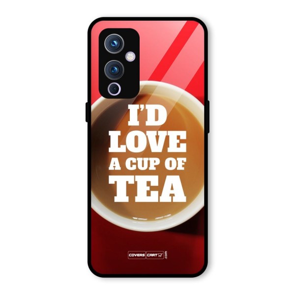 Cup of Tea Glass Back Case for OnePlus 9