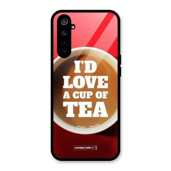 Cup of Tea Glass Back Case for Realme 6