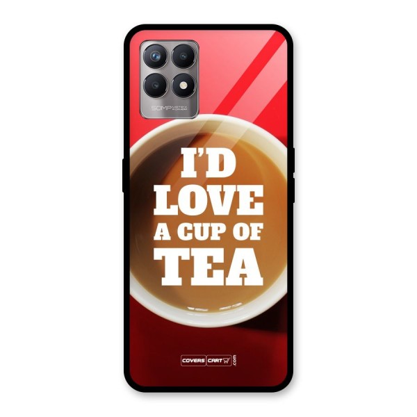 Cup of Tea Glass Back Case for Realme 8i