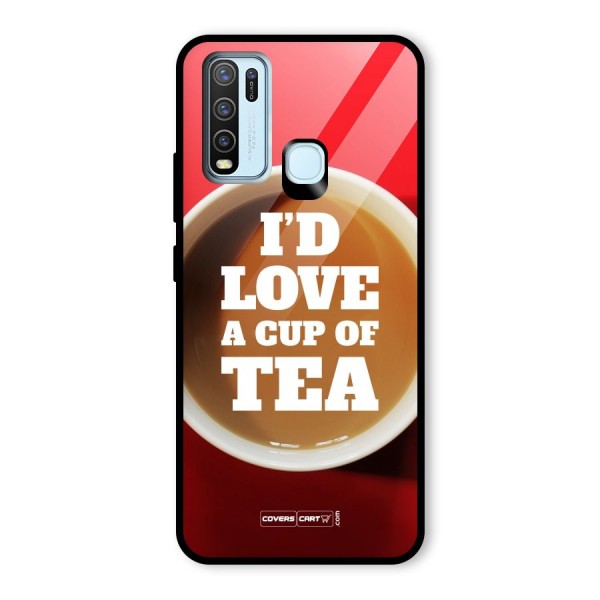 Cup of Tea Glass Back Case for Vivo Y30