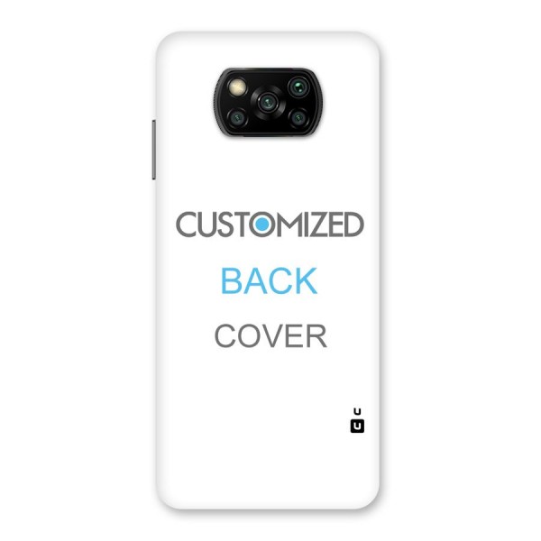 Customized Back Case for Poco X3