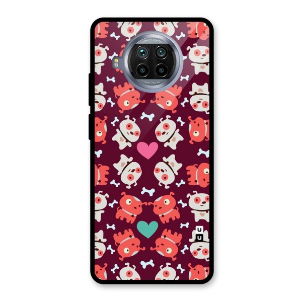 Cut Dog Design Glass Back Case for Mi 10i