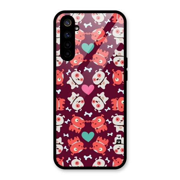 Cut Dog Design Glass Back Case for Realme 6