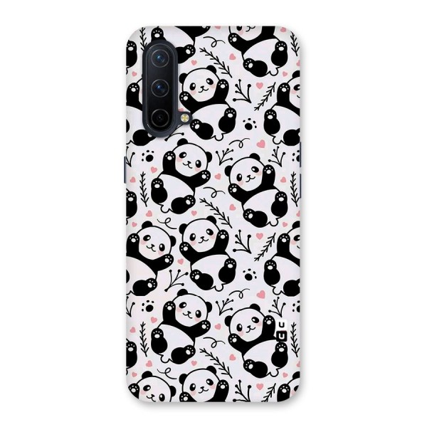 Cute Adorable Panda Pattern Back Case for OnePlus Nord CE 5G