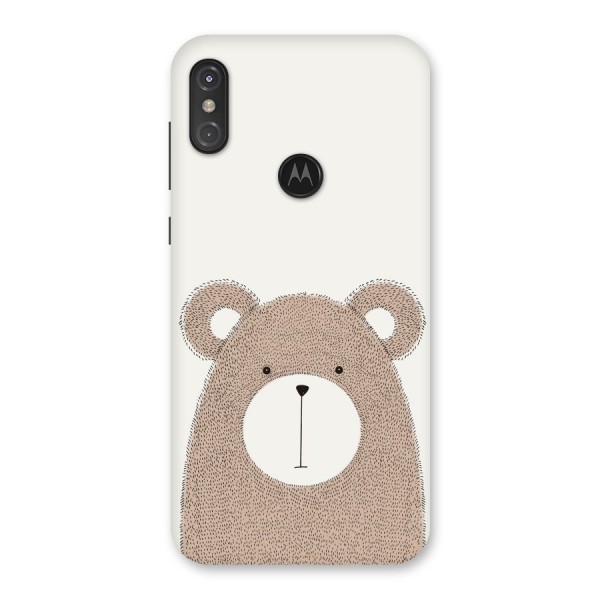 Cute Bear Back Case for Motorola One Power