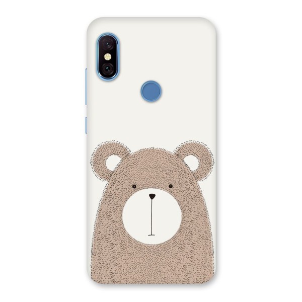 Cute Bear Back Case for Redmi Note 6 Pro