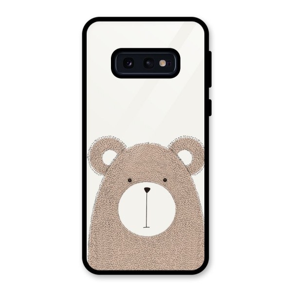 Cute Bear Glass Back Case for Galaxy S10e