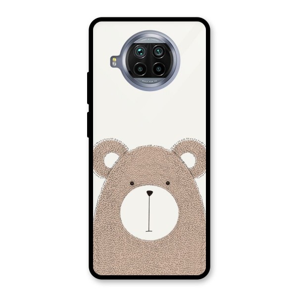 Cute Bear Glass Back Case for Mi 10i