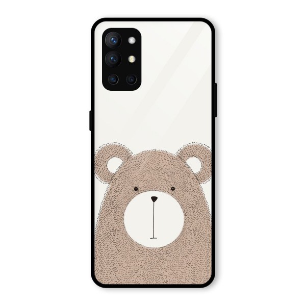 Cute Bear Glass Back Case for OnePlus 9R