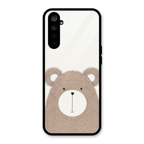 Cute Bear Glass Back Case for Realme 6i