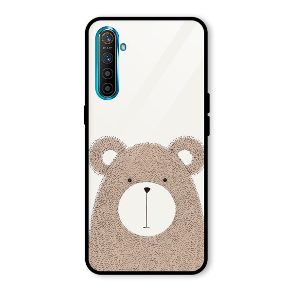 Cute Bear Glass Back Case for Realme XT