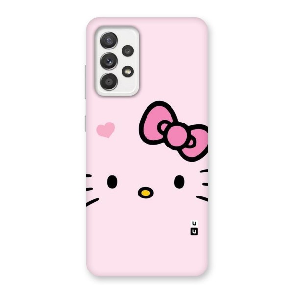 Cute Bow Face Back Case for Galaxy A52