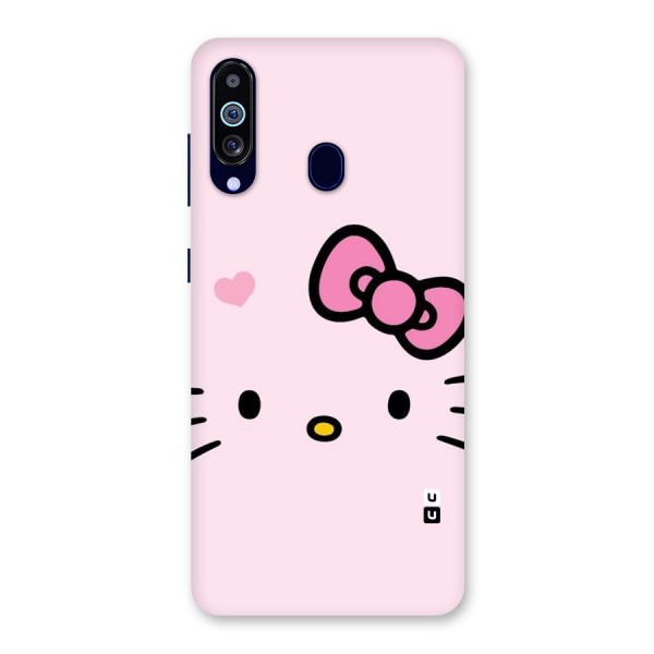 Cute Bow Face Back Case for Galaxy A60