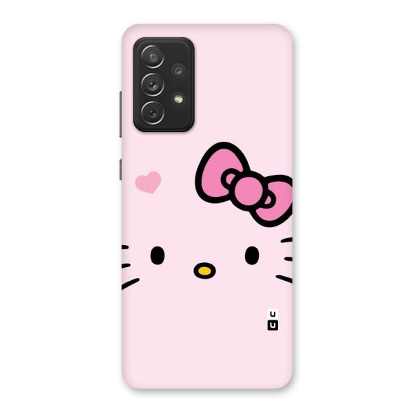 Cute Bow Face Back Case for Galaxy A72