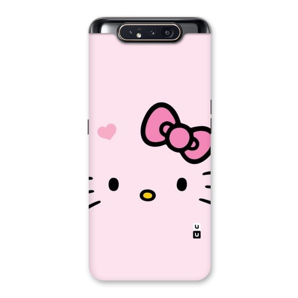 Cute Bow Face Back Case for Galaxy A80