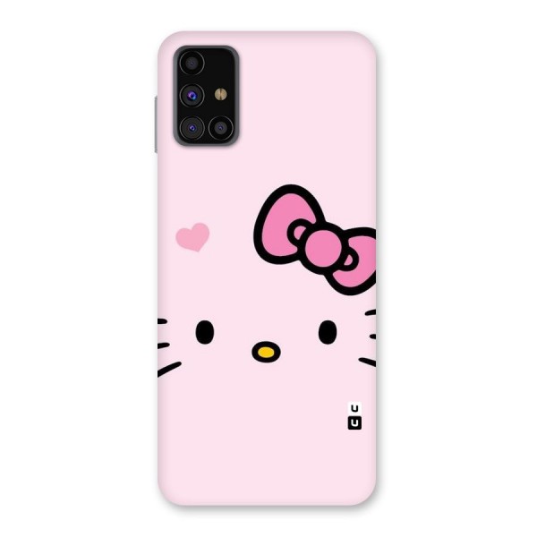 Cute Bow Face Back Case for Galaxy M31s