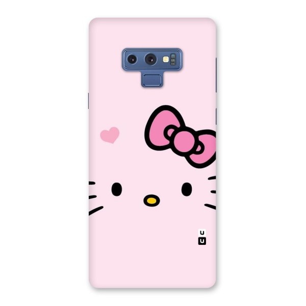 Cute Bow Face Back Case for Galaxy Note 9