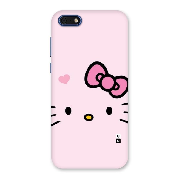 Cute Bow Face Back Case for Honor 7s