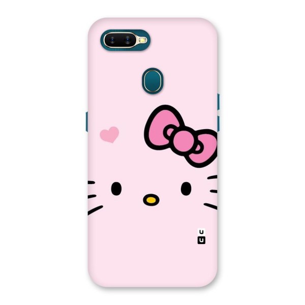 Cute Bow Face Back Case for Oppo A12