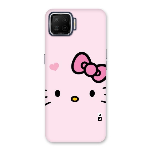 Cute Bow Face Back Case for Oppo F17