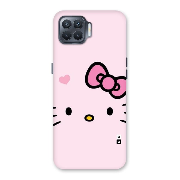 Cute Bow Face Back Case for Oppo F17 Pro