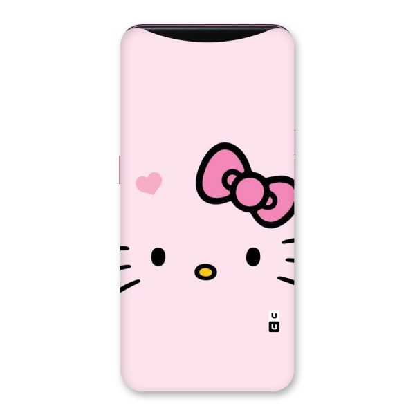 Cute Bow Face Back Case for Oppo Find X