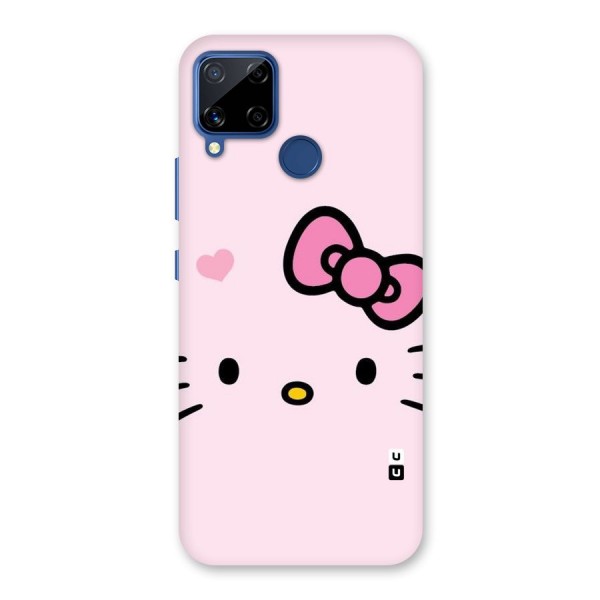 Cute Bow Face Back Case for Realme C12