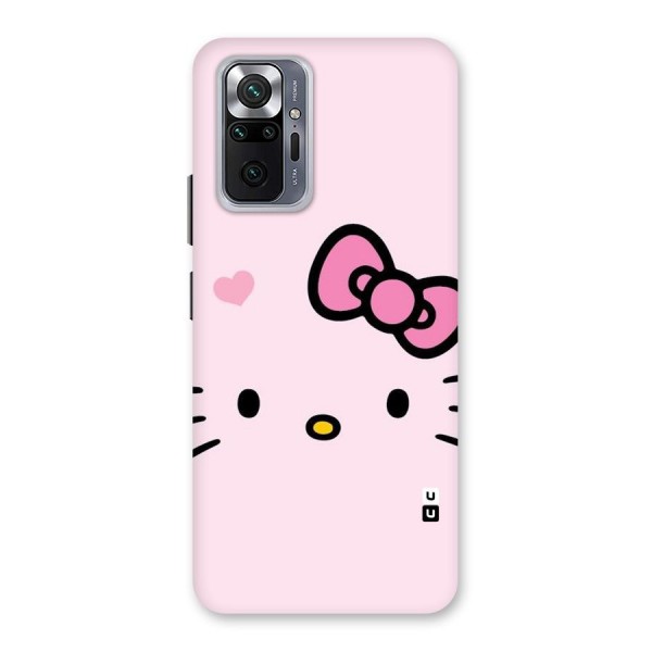 Cute Bow Face Back Case for Redmi Note 10 Pro