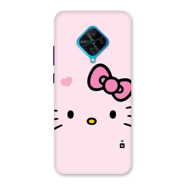 Cute Bow Face Back Case for Vivo S1 Pro