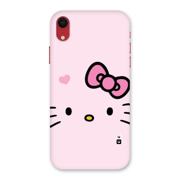 Cute Bow Face Back Case for iPhone XR