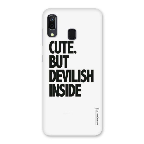 Cute But Devil Back Case for Galaxy A20