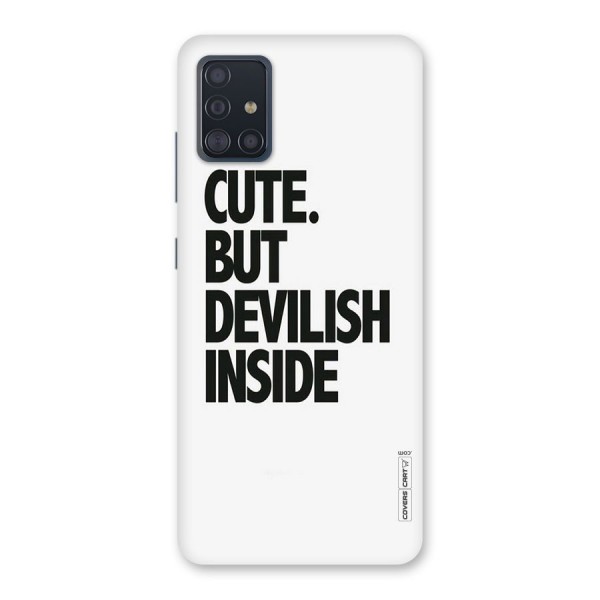 Cute But Devil Back Case for Galaxy A51