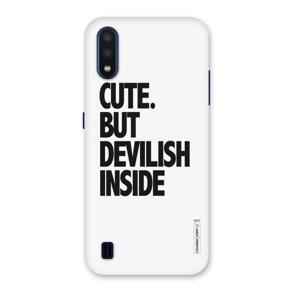 Cute But Devil Back Case for Galaxy M01