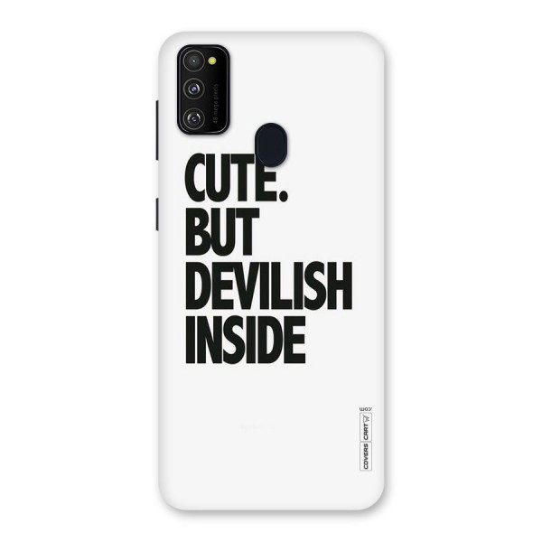 Cute But Devil Back Case for Galaxy M21