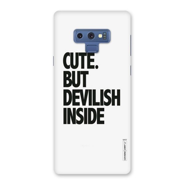 Cute But Devil Back Case for Galaxy Note 9