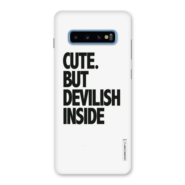 Cute But Devil Back Case for Galaxy S10 Plus