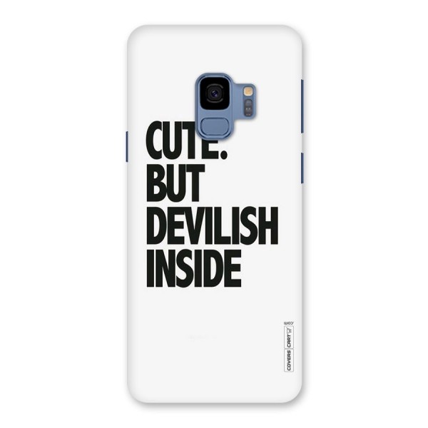 Cute But Devil Back Case for Galaxy S9