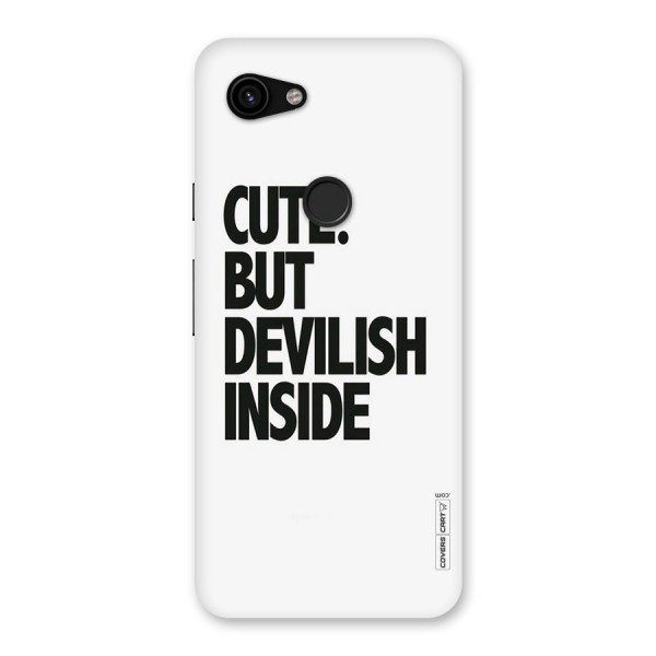 Cute But Devil Back Case for Google Pixel 3a