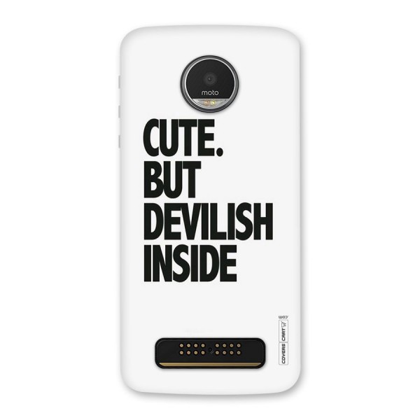 Cute But Devil Back Case for Moto Z Play