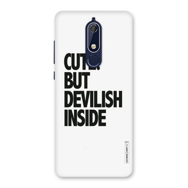 Cute But Devil Back Case for Nokia 5.1