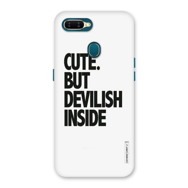 Cute But Devil Back Case for Oppo A12