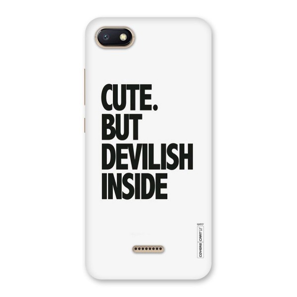 Cute But Devil Back Case for Redmi 6A