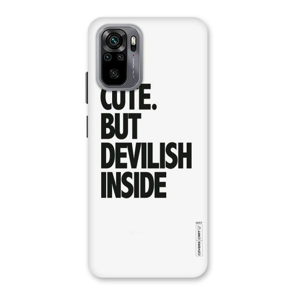 Cute But Devil Back Case for Redmi Note 10