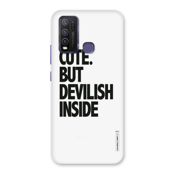 Cute But Devil Back Case for Vivo Y30