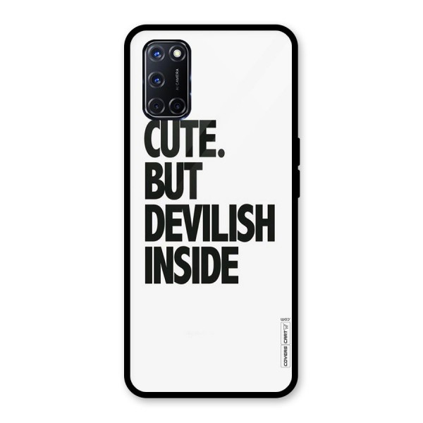 Cute But Devil Glass Back Case for Oppo A52