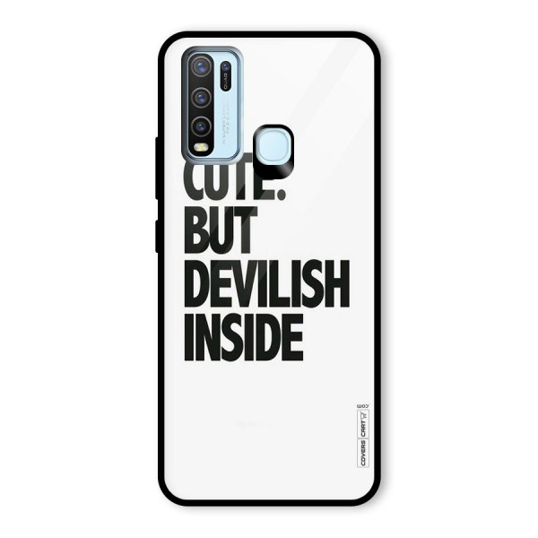 Cute But Devil Glass Back Case for Vivo Y30