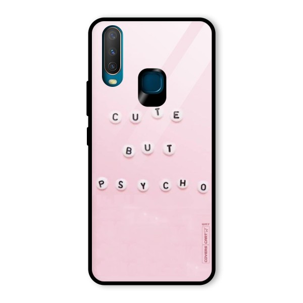 Cute But Psycho Glass Back Case for Vivo Y15