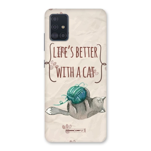 Cute Cat Back Case for Galaxy A51