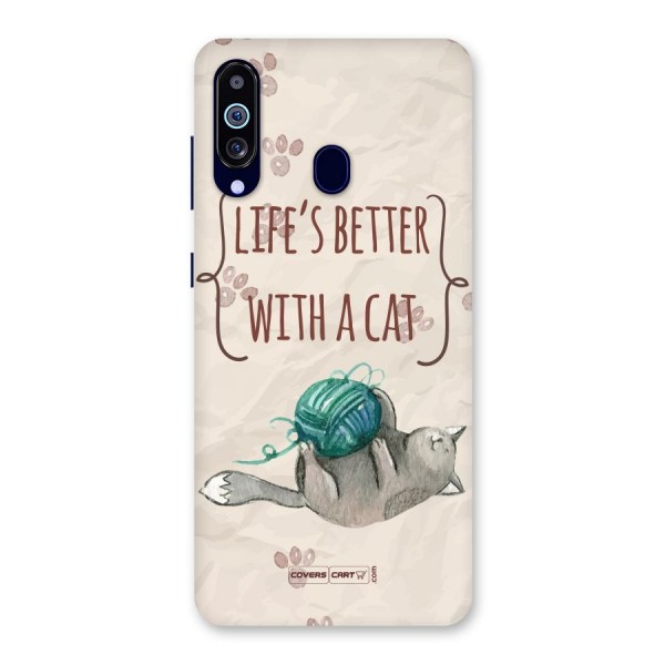 Cute Cat Back Case for Galaxy A60